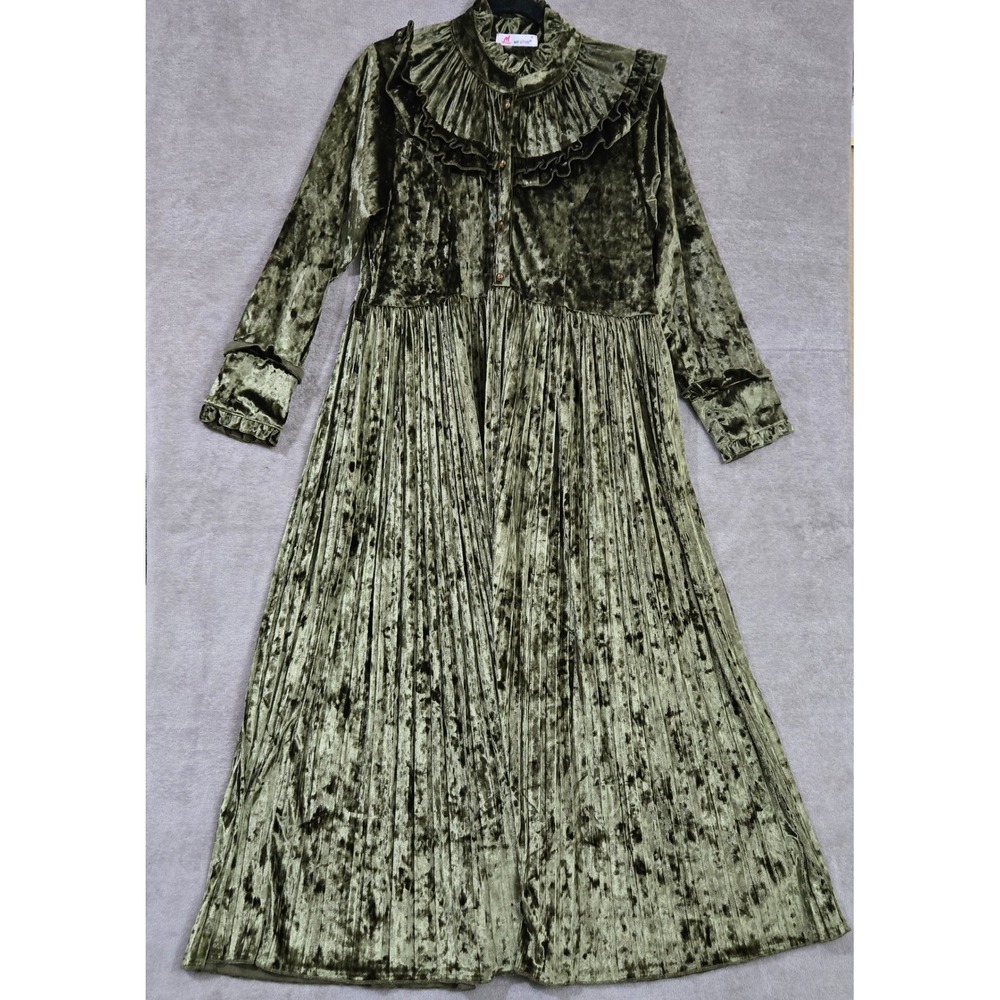 Velvet Dress XL Victorian Gothic Romantic Whimsigoth Boho Festival Ren Faire